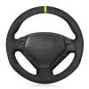 MUEdie for Infiniti G G25 G35 G37 EX EX35 EX37 Q Q40 Q60 QX50 (US) 2014 2018 Car Steering Wheel Cover Non Slip Black Suede view 1
