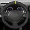 MUEdie for Infiniti G G25 G35 G37 EX EX35 EX37 Q Q40 Q60 QX50 (US) 2014 2018 Car Steering Wheel Cover Non Slip Black Suede view 2