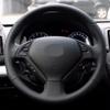 MUEdie for Infiniti G G25 G35 G37 EX EX35 EX37 Q Q40 Q60 QX50 (US) 2014 2018 Car Steering Wheel Cover Non Slip Black Suede view 3
