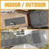Ottomanson 2'7" x 25' Hallway Runner with Scraper Pile - Extra Durable Non-Slip Rug Mat for Indoor & Outdoor Use - Ideal for Kitchen, Entryway & Garage - High-Traffic Carpet, Gray view 2