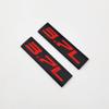 AxleZx 2X Chrome Metal 3.7L Logo Car Emblem Premium 3D 3.7 V6 Badge Auto Door Fender Sticker Side Wing Decal (3.7L,Black&Red) view 3
