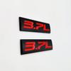 AxleZx 2X Chrome Metal 3.7L Logo Car Emblem Premium 3D 3.7 V6 Badge Auto Door Fender Sticker Side Wing Decal (3.7L,Black&Red) view 4
