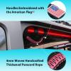 Gaizon 4 Pack Grab Handles Roll Bar Paracord Handgrip Handles with America Flag Pattern Replacement for Jeep Wrangler YJ TJ JK JL,Gladiator JT 1955-2022(Pink) view 2