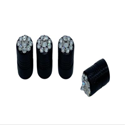 RVM Designs 4 Handmade Bling Clear Crystal Spike Corrosion Resistant Tire Valve Stem Caps Created with Swarovski Crystals