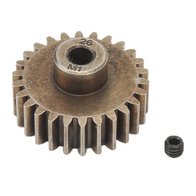 VGEBY RC Pinion Gear Set, 26T Hardened Pinion Gear Fit for 1/10 for X Maxx for Maxx RC Car Hardened Steel RC Motor Pinion Gear Fits 5mm Shaft Motor