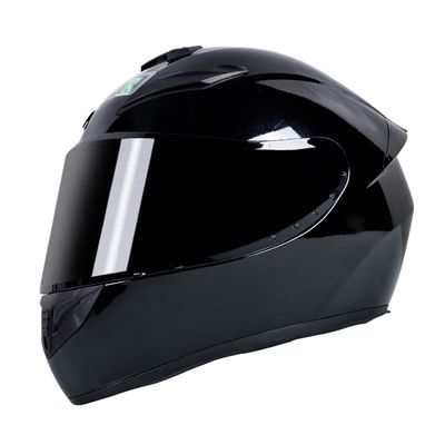 Low Profile Dirt Bike Helmet Full Face Locomotive Helmet DOT/ECE Certified, for Outdoor Skateboard ATV Scooter Moped Cruiser Helmet Comfortable Lining All Seasons,Unisex-Bright black-3X-Large