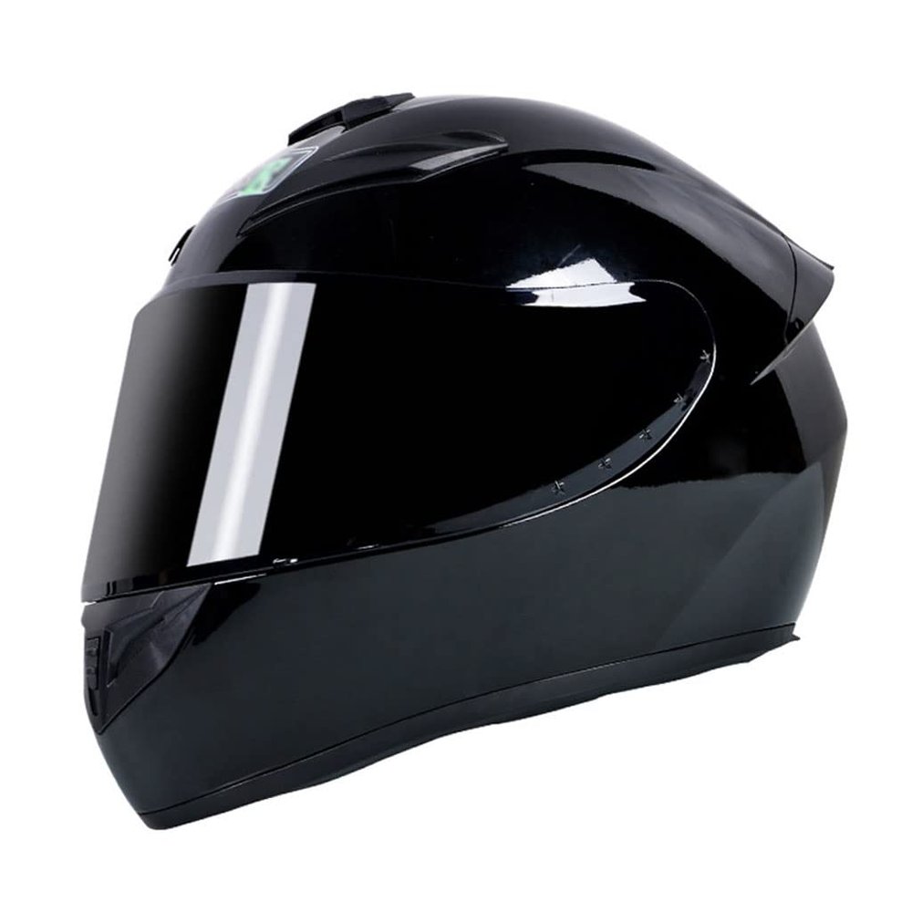 Low Profile Dirt Bike Helmet Full Face Locomotive Helmet DOT/ECE Certified, for Outdoor Skateboard ATV Scooter Moped Cruiser Helmet Comfortable Lining All Seasons,Unisex-Bright black-3X-Large