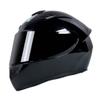 Low Profile Dirt Bike Helmet Full Face Locomotive Helmet DOT/ECE Certified, for Outdoor Skateboard ATV Scooter Moped Cruiser Helmet Comfortable Lining All Seasons,Unisex-Bright black-3X-Large view 1