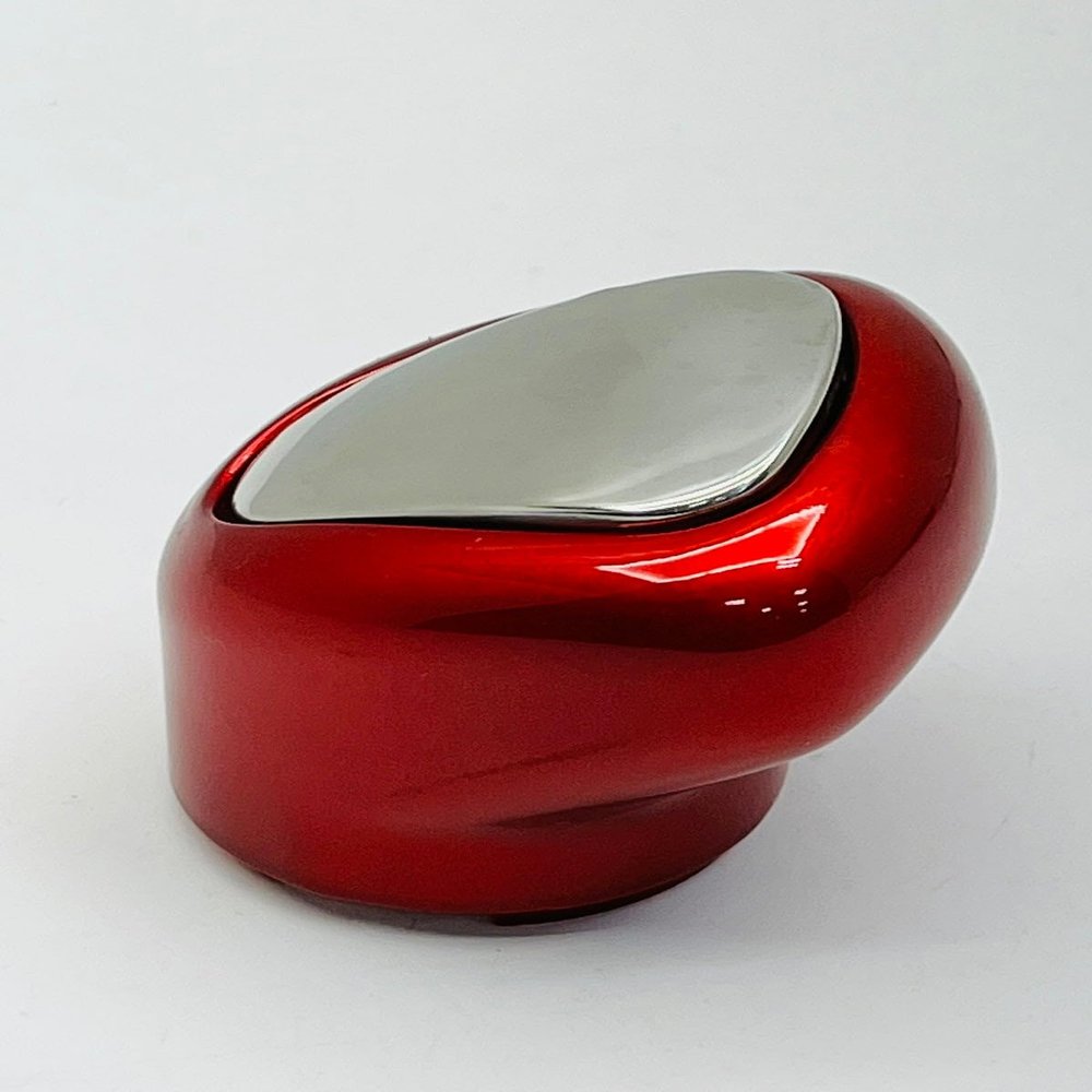 CTW 13/15/18 Speed Gearshift Knob - Candy Red with Stainless Steel Knob Cover