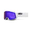 100% SNOWCRAFT XL HiPER Premium Protective Goggles (White/Violet - Mirror Violet Lens) view 1