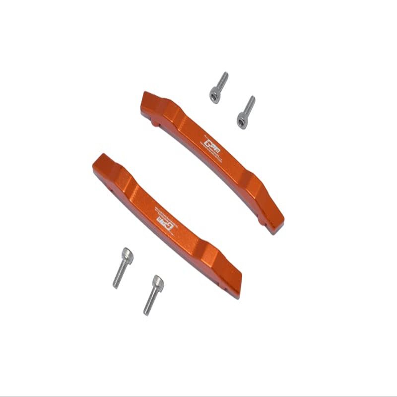 GPM 6PC Set Upgrades Aluminum Roof Skid Plate for 1/10 4WD Hoss 4X4 VXL 3S (90076-4) RC Cars (Orange)