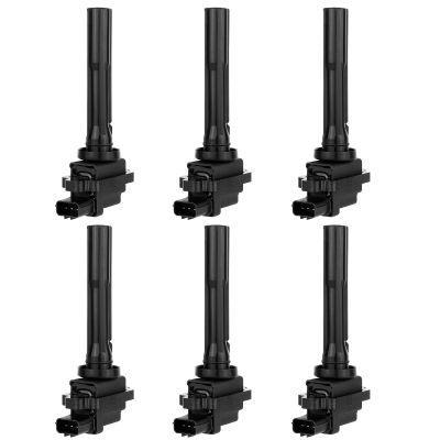 OCPTY Ignition Coils 2001-2002 for Chevrolet Tracker 1.6L/L4,2002-2006 for Suzuki XL-7 2.7L/V6 3-Pins UF237 6 PCS Ignition Coil Pack