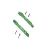 GPM 6PC Set Upgrades Aluminum Roof Skid Plate for 1/10 4WD Hoss 4X4 VXL 3S (90076-4) RC Cars (Green) view 1