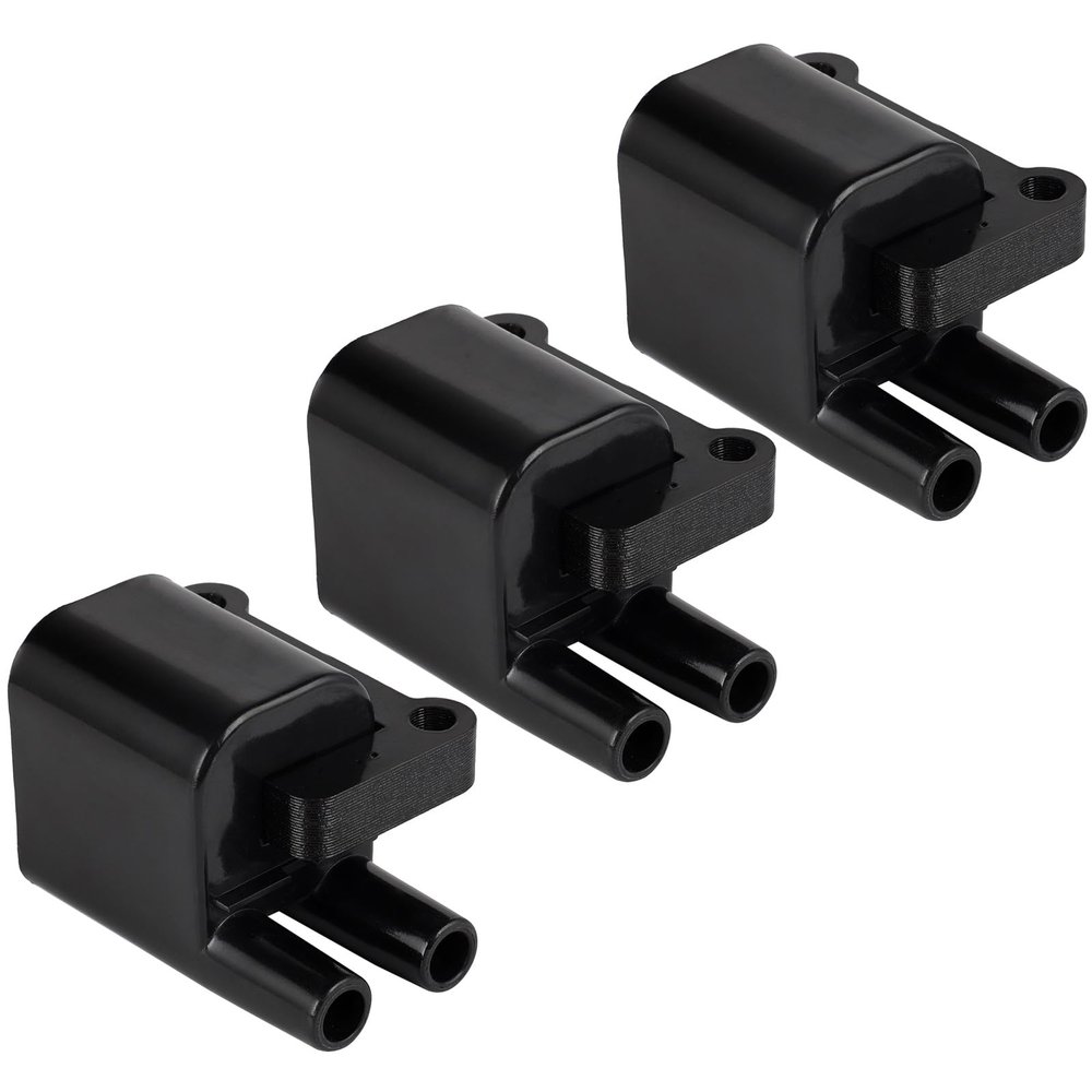 OCPTY Ignition Coil Pack for UF197 Coils for 1997-1999 for Mitsubishi for Montero Sport 2.4L/L4,1997-2003 for Mitsubishi for Montero Sport 3.0L/V6 Set of 3 Coil Packs & 2-Pins Ignition Coil