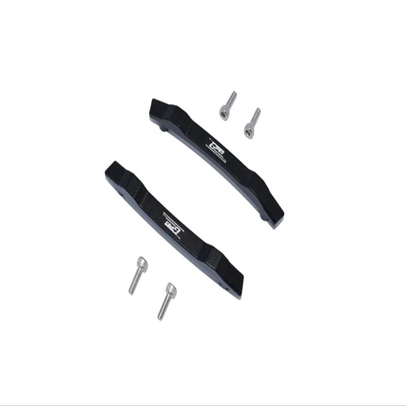 GPM 6PC Set Upgrades Aluminum Roof Skid Plate for 1/10 4WD Hoss 4X4 VXL 3S (90076-4) RC Cars (Black)
