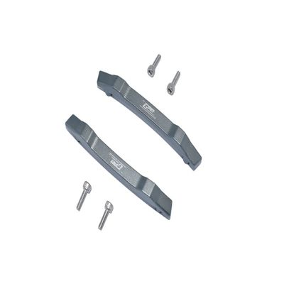 GPM 6PC Set Upgrades Aluminum Roof Skid Plate for 1/10 4WD Hoss 4X4 VXL 3S (90076-4) RC Cars (Gray)