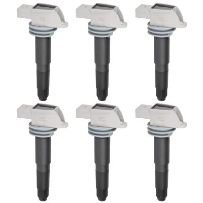 OCPTY Ignition Coil Pack for UF641 Coils for 2017-2019 for Porsche for 911 3.0L/H6,2013-2016 for Porsche for Boxster 2.7L/H6 Set of 6 Coil Packs & 4-Pins Ignition Coil