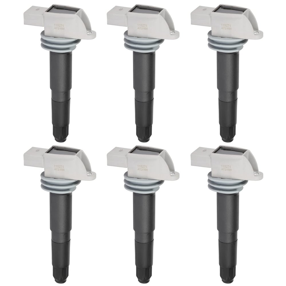 OCPTY Ignition Coil Pack for UF641 Coils for 2017-2019 for Porsche for 911 3.0L/H6,2013-2016 for Porsche for Boxster 2.7L/H6 Set of 6 Coil Packs & 4-Pins Ignition Coil