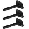 OCPTY Ignition Coil Pack for UF-808 Coils for 2017 for Smart for Fortwo 1.0L/L3,2016-2017 for Smart for Fortwo 0.9L/L3 Set of 3 Coil Packs & 3-Pins Ignition Coil view 3
