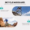 INOOMP Tire Mud Guards Bike with Light Front Rear Adjustable Mountain Bike for Road Bike Mountain Bike Mudguard view 3