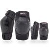 WIRUN 4pcs Motorcycle Knee Shin Guards Adjustable Elbow Guard Pads Crashproof Nonslip Knee Cap Pads Protector for Motocross Racing ATV Skating Protective Gear (Black83) view 1