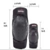 WIRUN 4pcs Motorcycle Knee Shin Guards Adjustable Elbow Guard Pads Crashproof Nonslip Knee Cap Pads Protector for Motocross Racing ATV Skating Protective Gear (Black83) view 2