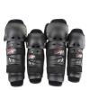 WIRUN 4pcs Motorcycle Knee Shin Guards Adjustable Elbow Guard Pads Crashproof Nonslip Knee Cap Pads Protector for Motocross Racing ATV Skating Protective Gear (Black01) view 1