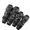 WIRUN 4pcs Motorcycle Knee Shin Guards Adjustable Elbow Guard Pads Crashproof Nonslip Knee Cap Pads Protector for Motocross Racing ATV Skating Protective Gear (Black01) view 2
