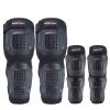 WIRUN 4pcs Motorcycle Knee Shin Guards Adjustable Elbow Guard Pads Crashproof Nonslip Knee Cap Pads Protector for Motocross Racing ATV Skating Protective Gear (Black51) view 1