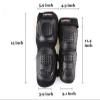 WIRUN 4pcs Motorcycle Knee Shin Guards Adjustable Elbow Guard Pads Crashproof Nonslip Knee Cap Pads Protector for Motocross Racing ATV Skating Protective Gear (Black51) view 4