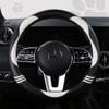 HighnessHwoo Carbon Cute Car Steering Wheel Cover White 16 Inch All Season view 2
