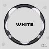 HighnessHwoo Carbon Cute Car Steering Wheel Cover White 16 Inch All Season view 3
