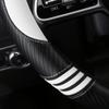 HighnessHwoo Carbon Cute Car Steering Wheel Cover White 16 Inch All Season view 4