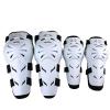 WIRUN 4pcs Motorcycle Knee Shin Guards Anti-Slip CE Armored Elbow Guard Pads Powersport Protection Motocross Racing Protective Gear for Men Women Moto Cycling Racing (White) view 1