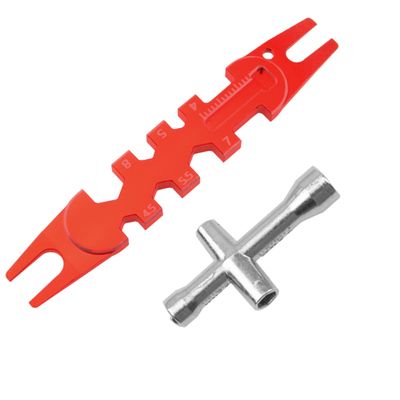Vgoohobby RC Ball End Remover RC Ball Joint Tool Multifunction Wrench w/Mini Hex Socket Wrench Compatible with Traxxas Axial Arrma Redcat HSP ECX Tamiya HPI RC Car (Red)