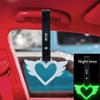 Auto Car Accessory 2Pcs ANGEL WING Heart Glow In Dark TSURIKAWA Ring Subway Train Bus Handle Strap Style_8888 view 2