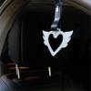 Auto Car Accessory 2Pcs ANGEL WING Heart Glow In Dark TSURIKAWA Ring Subway Train Bus Handle Strap Style_8888 view 3