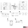 3 Bike Rack Carrier Hitch Mount for VW Tiguan R-Line 2019-2024 Black 1Pc view 4