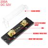 X AUTOHAUX 5pcs 200 Amp Fuse 0 4 8 10 Gauge Inline ANL Fuse Holder Clear Black Fuse Block for Car Audio Video Stereo view 3