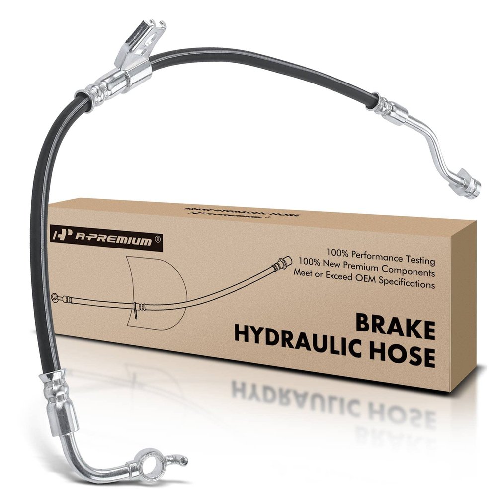 A-Premium Front Driver Brake Hydraulic Hose Compatible with Select Hyundai Models - Equus 2012 2013 2014 2015 2016 5.0L - Replace# 587313N500
