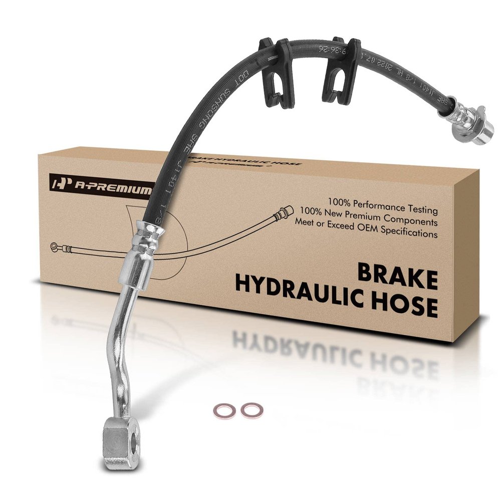 A-Premium Front Driver Outer Brake Hydraulic Hose Compatible with Select Ram Models - 2500, 3500, 2017-2018, 5.7L 6.4L 6.7L, RWD, with Rear Coil springs - Replace# 4779943AJ