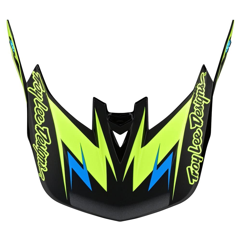 Troy Lee Designs D4 Helmet Visor Volt, Black/Flo Yellow