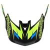 Troy Lee Designs D4 Helmet Visor Volt, Black/Flo Yellow view 1