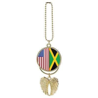 USA Fiag Jamaican Flag Funny Car Pendant Rearview Mirror Hanging Ornament Interior Suspension Accessories Decor