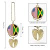 USA Fiag Jamaican Flag Funny Car Pendant Rearview Mirror Hanging Ornament Interior Suspension Accessories Decor view 2