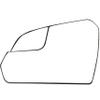 ROADFAR Side View Mirror Glass Replacement LH/DRIVER Side Mirror Glass Compatible with 2015-ON For Hyundai SONATA W/HEATED Chrome Flat Driver Side Door Mirror Glass W/PLATE 87611C2000 view 1