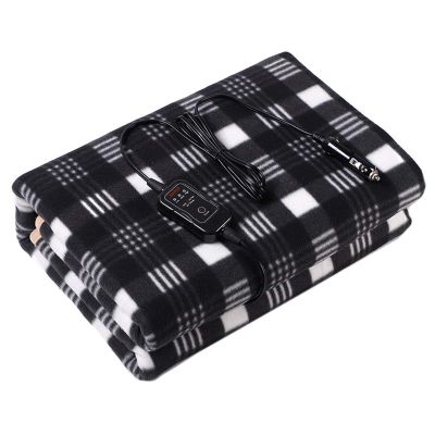Electric Car Blanket,12V Polar Fleece Blanket Heated Blanket for Car Trucks Winter Cold Weather Heated Car Blanket, 110X145cm