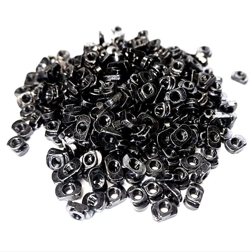 WILBUR'S FINEST 100-1000pcs MLOK Compatible Rail Mount Nuts M4 or 10-24 Camming T Nut Replacement (10-24, 500)