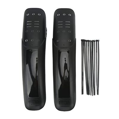 2-Piece Universal Mountain Bike Mudguard Set, Hard Shell Plastic and Resin, Compatible with 26-29 Inch Wheels, Quick Install Design for Outdoor Riding