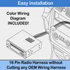 Wire Harness Replacement For Pioneer Select MVH MXT DXT FH -series Car Radio DXTX4869BT FH-S520BT FH-S52BT FH-X70BT FH-X720BT FH-X830BHS MVH-291BT MVH-S21BT MVH-S301BT MVH-S310BT MVH-S320BT MVH-X390BT view 2